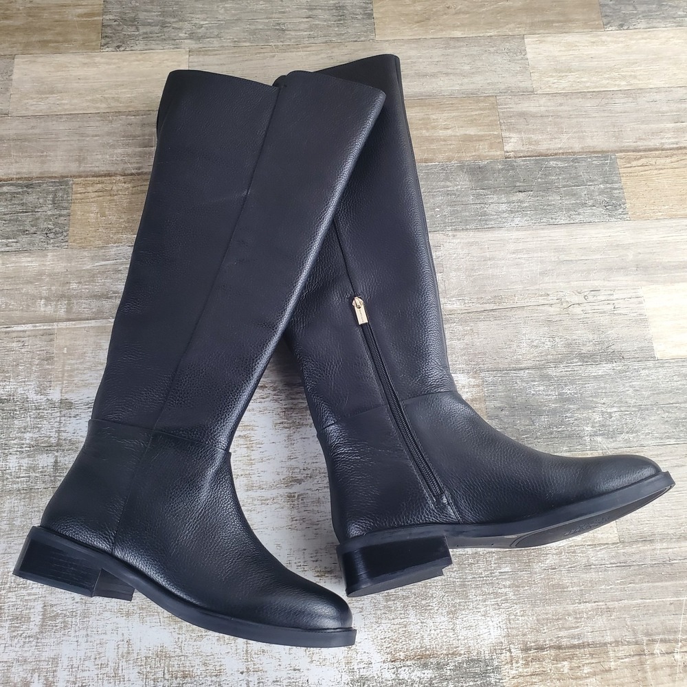 Vince Camuto Tall Black Leather Over-the-Knee Boots